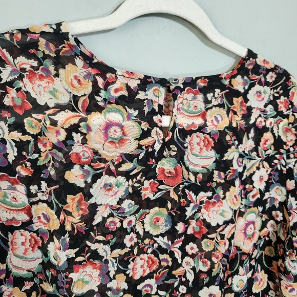 OTIS & MACLAIN Blouse | size Small | Vintage Style | Retro Floral Hyperfeminine - Picture 3 of 8
